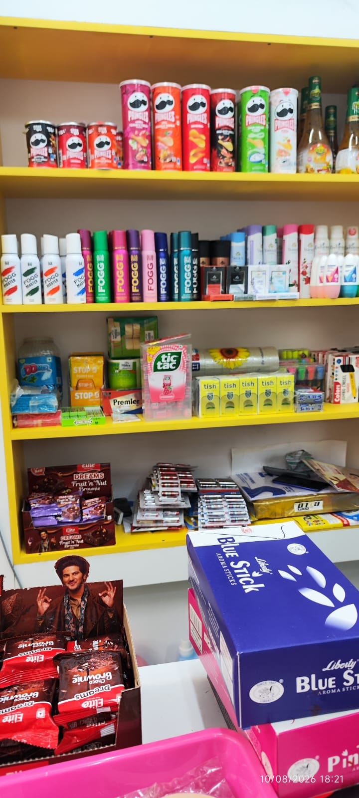 B MART snacks, beverages and confectionery counter